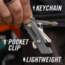 Gerber EAB Slim Folding Knife Silver Stainless Handle Exchangeable Standard Size Utility Blade