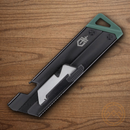 Gerber EAB Slim  Folding Knife Black Stainless Handle Exchangeable Standard Size Utility Blade