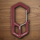 Gerber Carabiner Keychain Tool Drab Red Bottle/Package Openers Airplane-Friendly