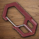 Gerber Carabiner Keychain Tool Drab Red Bottle/Package Openers Airplane-Friendly