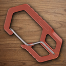 Gerber Carabiner Keychain Tool Burnt Orange Bottle/Package Openers Stainless