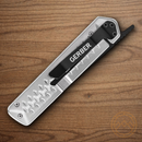 Gerber Ayako Folding Knife 3.5" 7Cr17MoV Steel Blade Silver Anodized Aluminum Handle