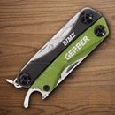 Gerber Dime Green Multi Tool Several Integrated Essentials With Aluminum Handles