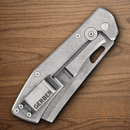 Gerber Flatiron Foldind Knife 3.63" 7Cr17MoV Steel Blade Gray Aluminum Handle