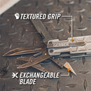 GERBER Lockdown Pry Onyx Multitool Knife 2.5" Stainless Blade Aluminum Handles