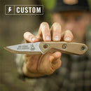 Gerber Principle Fixed Knife 3.25" 420HC Steel Blade Brown Rubber Handle
