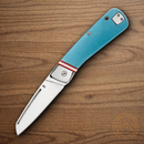 Gerber Straightlace Folding knife 3" 7Cr17MoV Steel Blade Blue Aluminum Handle.