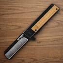 Gerber Quadrant Folding knife 2.75" 7Cr17MoV Steel Blade Black Stainless/Bamboo Handle.