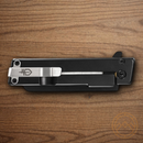 Gerber Quadrant Folding knife 2.75" 7Cr17MoV Steel Blade Black/White Stainless/G10 Handle.