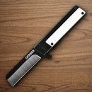 Gerber Quadrant Folding knife 2.75" 7Cr17MoV Steel Blade Black/White Stainless/G10 Handle.