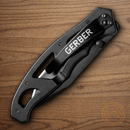 Gerber Paraframe II Folding knife 3.5" 7Cr17MoV Steel Blade Black 2Cr13 Stainless Handle.