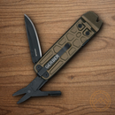 GERBER Lockdown Slim Multitool Knife Stainless Blade Bronze Aluminum Handles