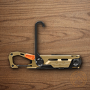 GERBER Stake Out Multitool Many Essential Tools Scandi Blade Champaign Aluminum