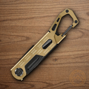 GERBER Stake Out Multitool Many Essential Tools Scandi Blade Champaign Aluminum