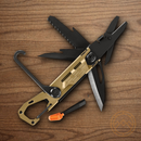 GERBER Stake Out Multitool Many Essential Tools Scandi Blade Champaign Aluminum