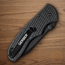 Gerber FAST Draw Folding knife 3" 7Cr17MoV Steel Blade Black Nylon Handle.