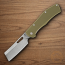 Gerber Flatiron Folding knife 3.6" 7Cr17MoV Steel Blade Green G10 Handle.