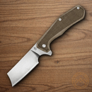 Gerber Asada Folding knife 3.25" 7Cr17MoV Steel Blade Olive Micarta/Stainless Handle.