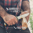 Gerber Ultimate Fixed knife 4.88" Stainless Steel Blade Green/Black Nylon/Rubber Handle.