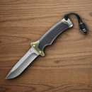 Gerber Ultimate Fixed knife 4.88" Stainless Steel Blade Green/Black Nylon/Rubber Handle.