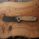 Gerber Fastball Folding knife 3" CPM-20CV Steel Blade Bronze Aluminum Handle.
