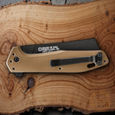 Gerber Fastball Folding knife 3" CPM-20CV Steel Blade Bronze Aluminum Handle.