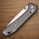 Gerber Savvy Folding knife 3.5" CPM-20CV Steel Blade Gray Aluminum Handle.