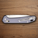 Gerber Savvy Folding knife 3.5" CPM-20CV Steel Blade Blue Aluminum Handle.