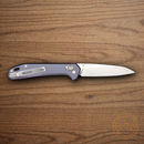 Gerber Savvy Folding knife 3.5" CPM-20CV Steel Blade Blue Aluminum Handle.