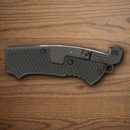 Gerber Hinderer CLS Folding knife 440A Steel Blade Black Nylon Handle.