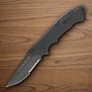 Gerber Hinderer CLS Folding knife 440A Steel Blade Black Nylon Handle.