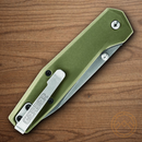 Gerber Fuse Folding knife 3.75" Stainless Steel Blade Black/Green Nylon Handle.