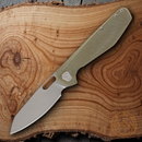 Gerber Slimsada Folding Knife 3.5" D2 Tool Steel Blade Olive Micarta/Stainless Handle
