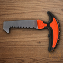 Gerber Vital Fixed Knife 3 1/2" Stainless Steel Blade Black/Orange Rubberized Handle