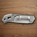 Gerber Airlift Folding Knife 2.75" 5Cr13MoV Steel Blade Stonewash Stainless Handle