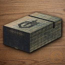 GERBER Single Wood Block For Displaying Knife Gerber Logo Rustic Natural Pattern