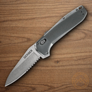 Gerber Highbrow Folding Knife 3.38" 7Cr17MoV Steel Blade Gray Aluminum Handle