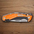 Gerber Randy Newberg DTS Folding Knife 4" 440C Steel Blade Gray/Orange Synthetic Handle