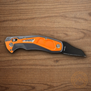Gerber Randy Newberg DTS Folding Knife 4" 440C Steel Blade Gray/Orange Synthetic Handle