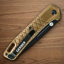Gerber Zilch Folding Knife 3" Stainless Steel Blade Brown Nylon Handle