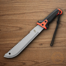 Gerber Compact Fixed Machete 11" Stainless Steel Blade Black GRN Handle