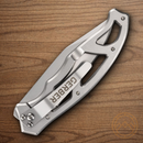 Gerber Paraframe I Folding Knife 3" Stainless Steel Blade Gray Stainless Handle