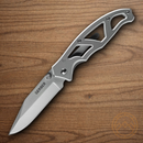 Gerber Paraframe I Folding Knife 3" Stainless Steel Blade Gray Stainless Handle
