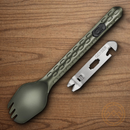 GERBER Devour Multi-Fork Flat Sage Six-Function Tool Kickstand Deep Basin Spoon