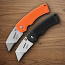 GERBER 2pk Edge Utility Knives Easy Blade Removals Spring Lock Orange Black