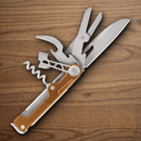 GERBER Armbar Cork Multitool Knife Orange Many Essentials Foil Cutter Hammer