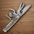GERBER Armbar Cork Multitool Knife Gold Many Essentials Corkscrew With Lever Arm