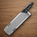 GERBER Lockdown Driver Multitool Silver Screwdrivers Awl File Blades Chisel