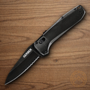 Gerber Highbrow Folding Knife 3.38" 7Cr17MoV Steel Blade Onyx Aluminum Handle