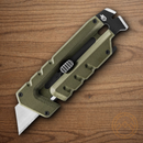GERBER Prybrid Multi-Tool Utility Knife Green Essential Tools Prybar Nail Puller